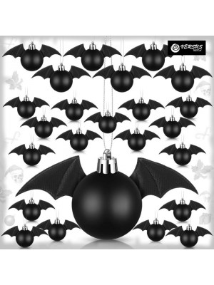 Palla Pallina Decorazioni Halloween Pendenti Pipistrello Bat Ball HALLOWEEN01